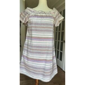 Philosophy Off The Shoulder Multicolored Day Dress Medium